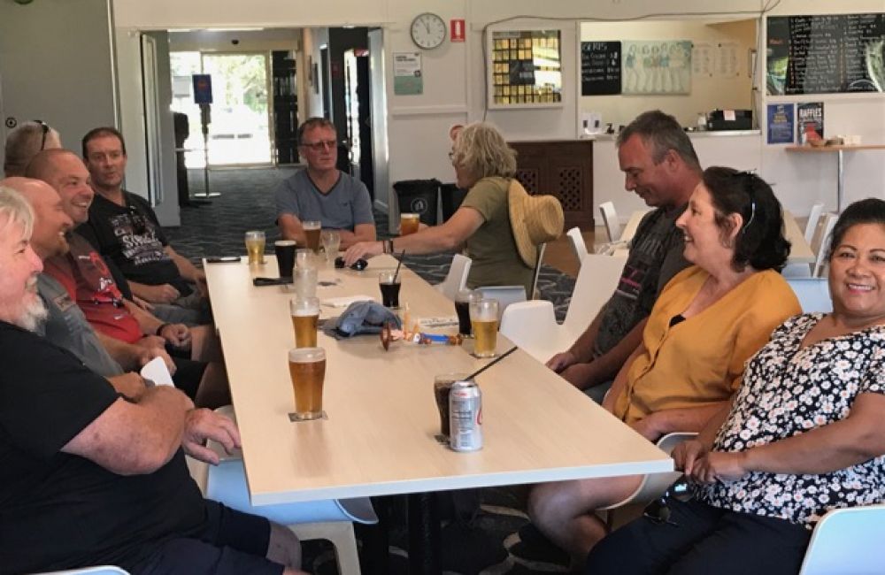 Rathmines group at lunch