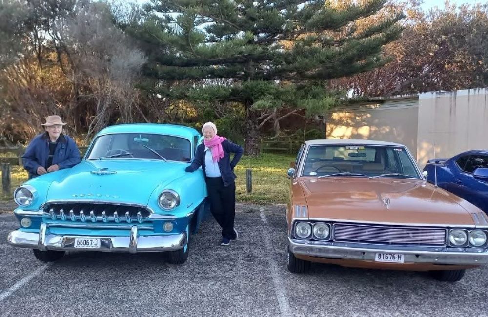 Bev & Gareth at Lakes Beach - First outing 2025